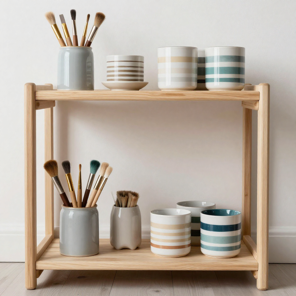 Tlexironphzlo winkel interieur met kunstbenodigdheden